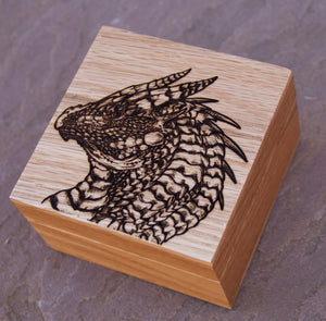 Gringor Solid Oak 9cm Wooden Box