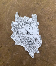 Load image into Gallery viewer, Dragon Skull Vinyl Sticker
