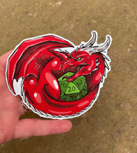 Load image into Gallery viewer, Dice Guardian Dragon Vinyl Sticker