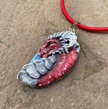 Load image into Gallery viewer, Noble Red Dragon Agate Pendant
