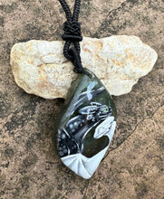 Load image into Gallery viewer, Dragon Love Painted Labradorite Pendant