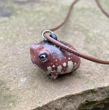 Load image into Gallery viewer, Grumpy Rain Frog Pendant (Made to order)