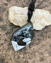 Load image into Gallery viewer, Dragon Love Painted Labradorite Pendant