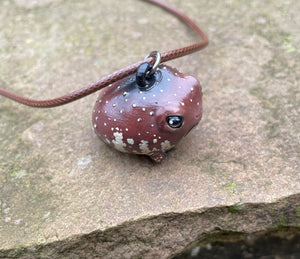Grumpy Rain Frog Pendant (Made to order)