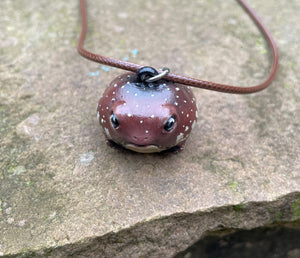 Grumpy Rain Frog Pendant (Made to order)