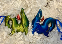 Load image into Gallery viewer, 3D Printed Christmas Mosasaur Bauble