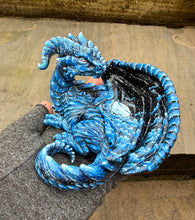 Load image into Gallery viewer, Khonsu the Moon Wing Dragon - Original Hand sculpted clay sculpture