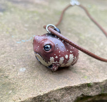 Load image into Gallery viewer, Grumpy Rain Frog Pendant (Made to order)