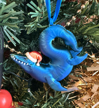 Load image into Gallery viewer, 3D Printed Christmas Mosasaur Bauble
