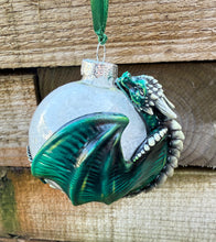 Load image into Gallery viewer, Jade Green Dragon Bauble