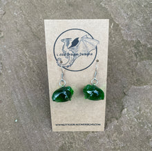 Load image into Gallery viewer, Translucent Green Rain Frog earrings (PRE-ORDER)