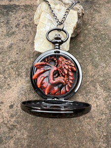 Fiery Handsculpted Pocket Dragon