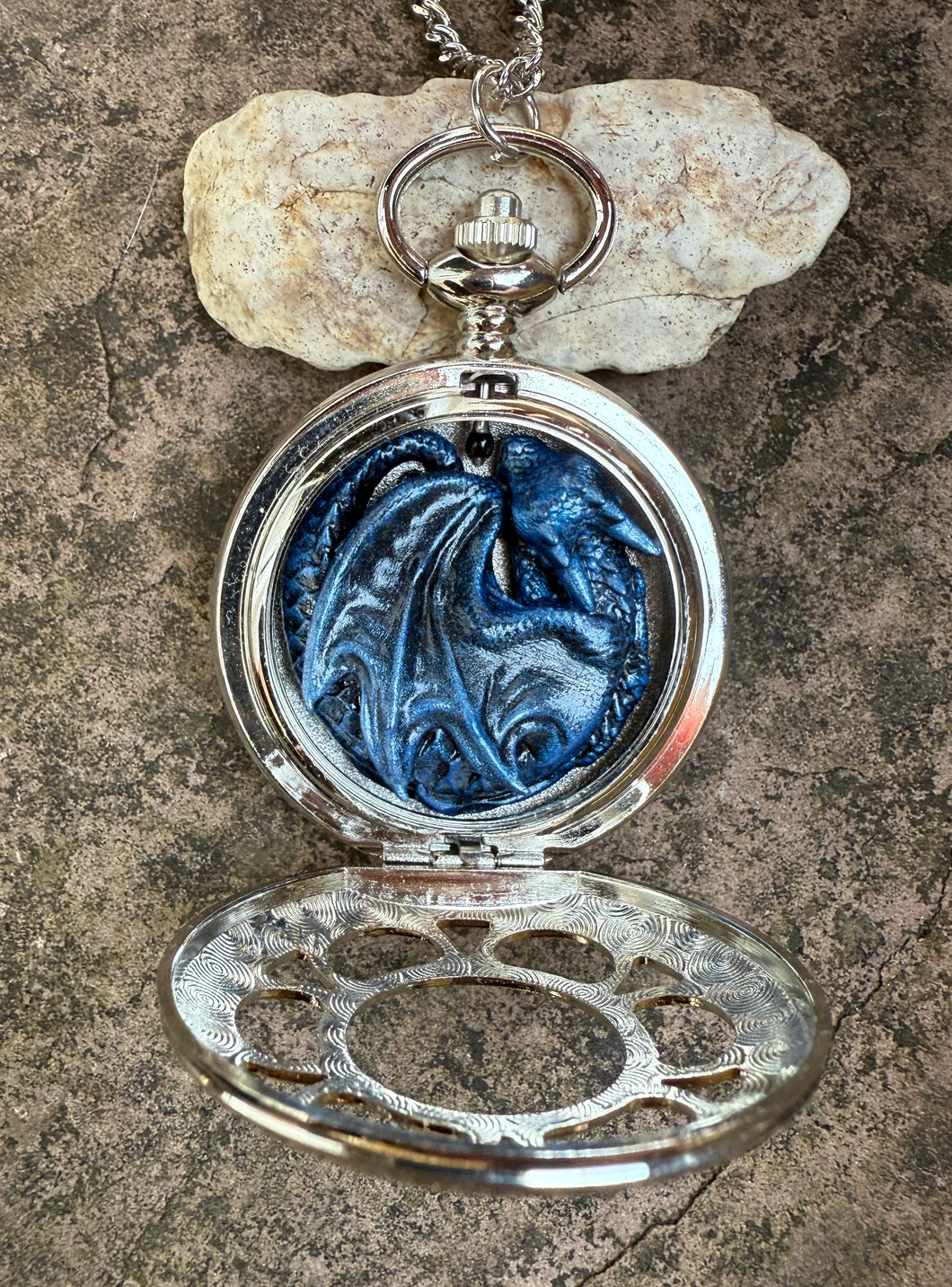 Shimmer Blue/Black Pocket Dragon