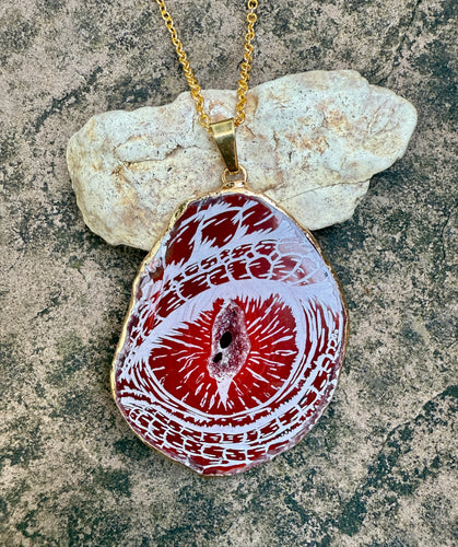 Orange Dragon Eye Agate