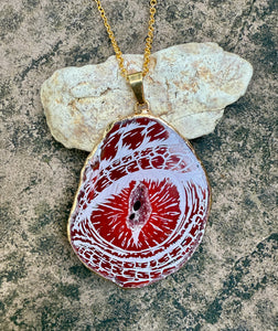 Orange Dragon Eye Agate