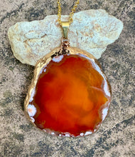 Load image into Gallery viewer, Orange Engraved Dragon Agate