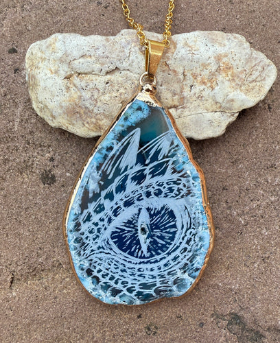 Blue Dragon Eye Agate