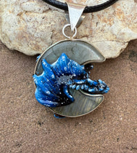 Load image into Gallery viewer, Moon Guardian Labradorite Dragon Pendant