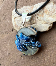 Load image into Gallery viewer, Moon Guardian Labradorite Dragon Pendant