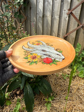 Load image into Gallery viewer, D20 Dragon Skull Handpainted Wooden Trinket Dish