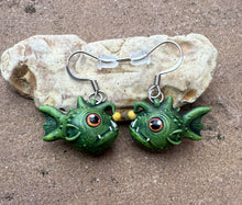 Load image into Gallery viewer, Adorable Anglerfish resin earrings