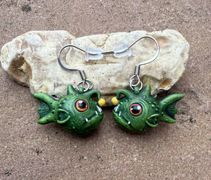 Adorable Anglerfish resin earrings