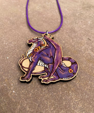 Load image into Gallery viewer, CUSTOM PAINTED Noble Flower Dragon Necklace