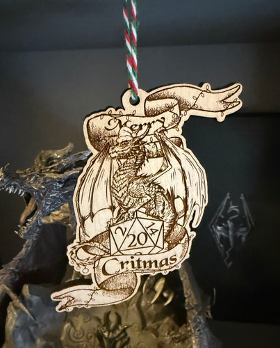 Merry Critmas Wooden Tree Hanging