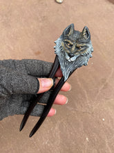 Load image into Gallery viewer, Hand Sculpted Wolf Hair Stick