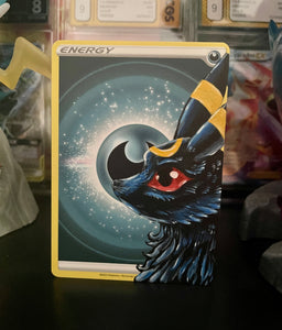 Umbreon Hand painted Energy Card