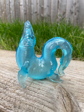 Load image into Gallery viewer, Happy Mosasaur Blue Resin Sculpture