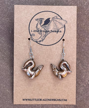 Load image into Gallery viewer, Copper Effect Mosasaur Earrings (Ready to ship!)