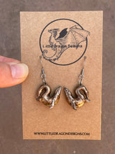 Load image into Gallery viewer, Copper Effect Mosasaur Earrings (Ready to ship!)
