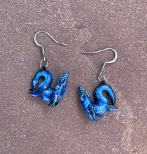Load image into Gallery viewer, CUSTOM PAINTED Mosasaur Earrings (Please read description)