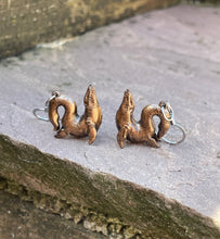 Load image into Gallery viewer, Copper Effect Mosasaur Earrings (Ready to ship!)