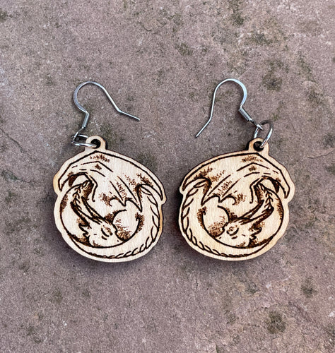 Sleeping Dragon Earrings