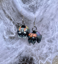 Load image into Gallery viewer, CUSTOM PAINTED Cute Spider Earrings
