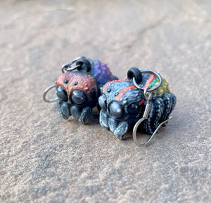 CUSTOM PAINTED Cute Spider Earrings (Made to order)