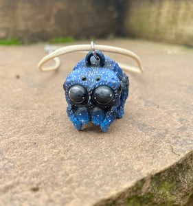 Adorable Starry Jumping Spider Pendant