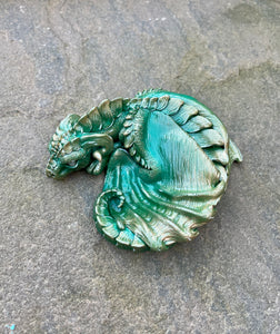 Jade Guardian Dragon Sculpture