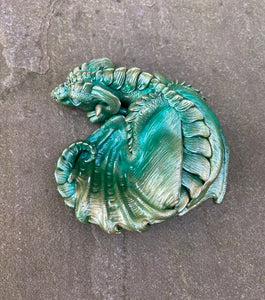 Jade Guardian Dragon Sculpture