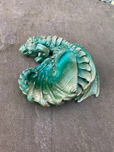 Jade Guardian Dragon Sculpture