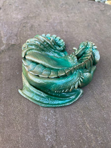 Jade Guardian Dragon Sculpture