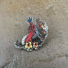 Load image into Gallery viewer, Butterfly Dragon Acrylic Pin Badge