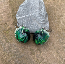 Load image into Gallery viewer, CUSTOM PAINTED Dragon Bauble Earrings (Made to order)