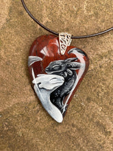 Load image into Gallery viewer, Night Light Love Dragon Stone Necklace