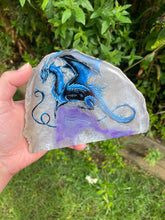 Load image into Gallery viewer, Regal Dragon Hand Painted Standing Agate