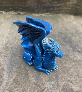 Blue Resin Dice Dragon