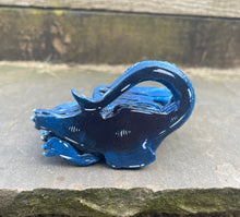 Load image into Gallery viewer, Blue Resin Dice Dragon