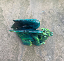 Load image into Gallery viewer, Green Resin Dice Dragon